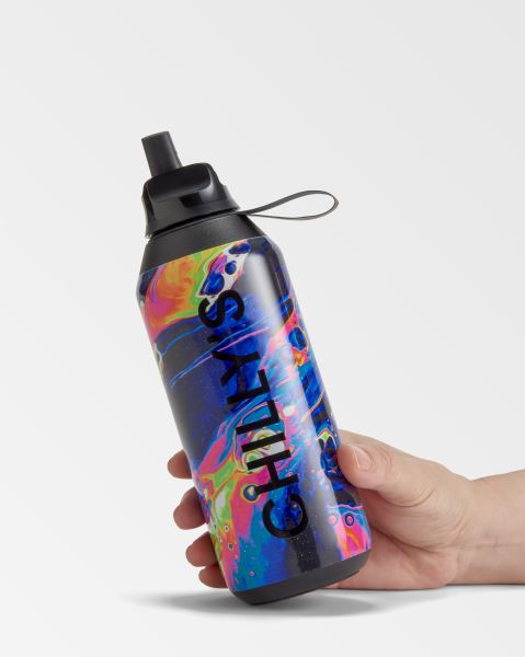 Neon Galaxy Chilly's Dreamscape 500ml / 1L Series 2 Flip Bottle | LS9462503