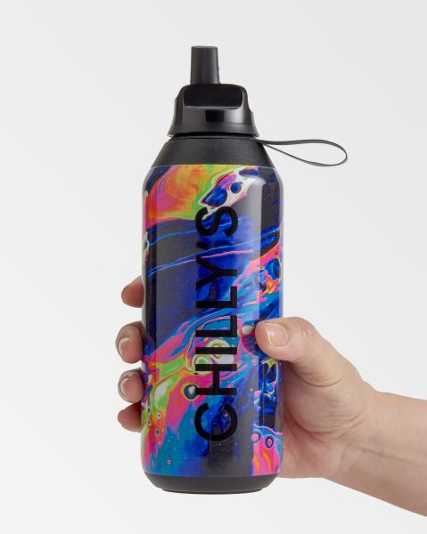 Neon Galaxy Chilly's Dreamscape 500ml / 1L Series 2 Flip Bottle | LS9462503