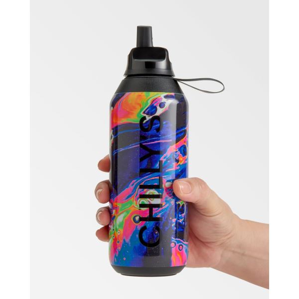 Neon Galaxy Chilly\'s Dreamscape 500ml / 1L Series 2 Flip Bottle | LS9462503